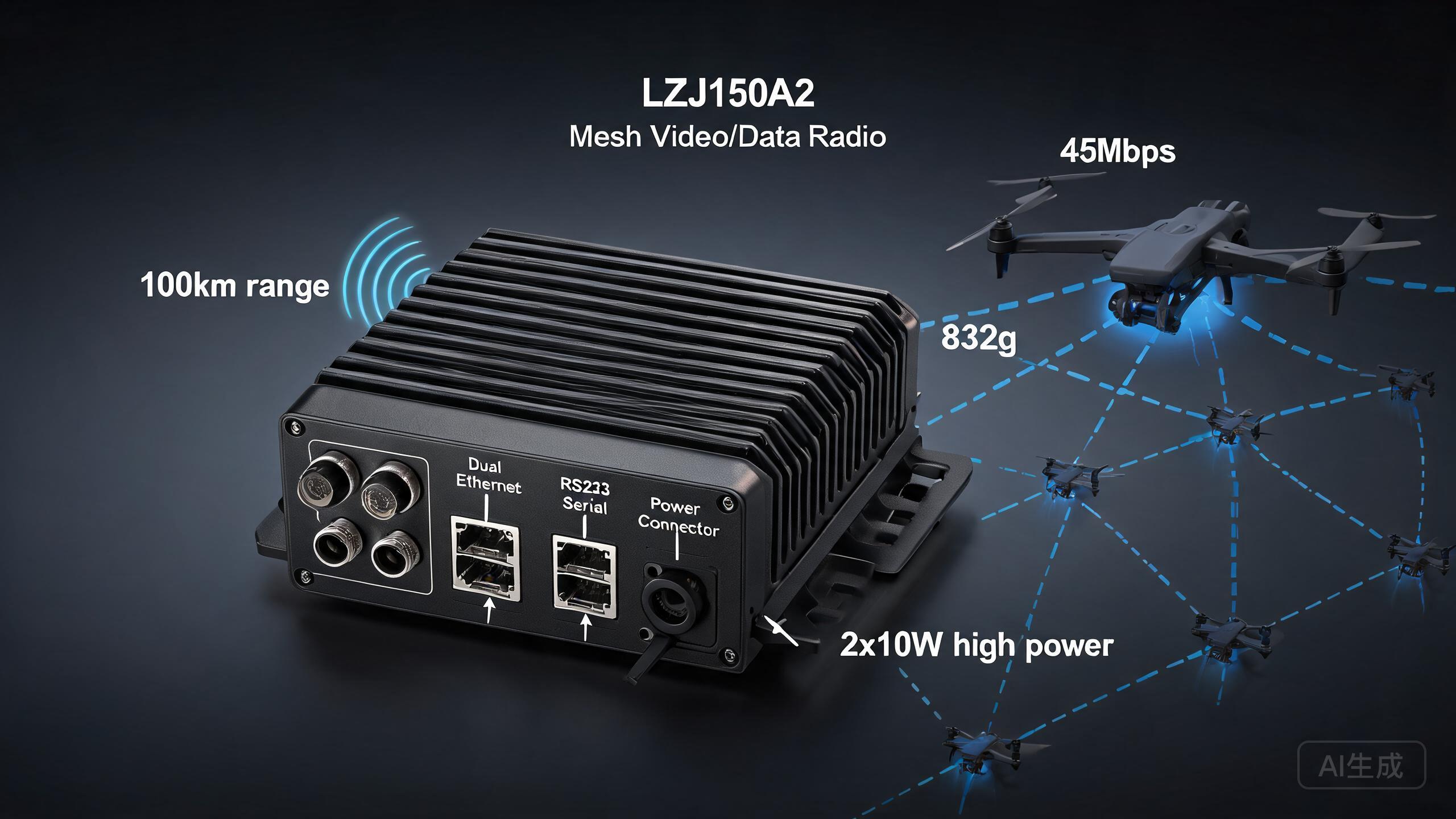Mesh 图传数传一体机 LZJ150A2